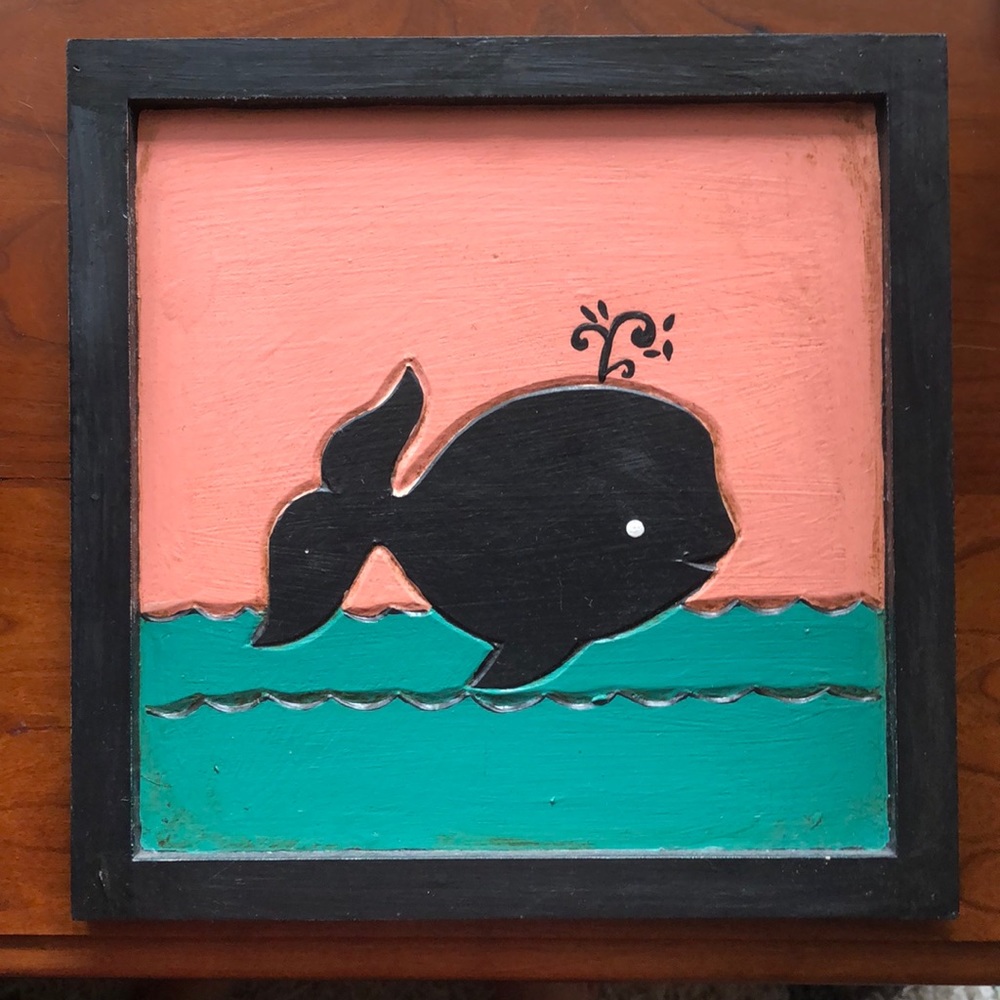 Wood Whale Wall Art 🐳